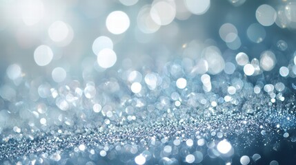 Poster - Sparkling Elegance: An artistic close-up captures the ethereal beauty of glittering particles, creating a mesmerizing dance of light and texture, evoking feelings of enchantment and glamour.