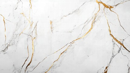 Poster - elegant veins: a close-up view showcases a luxurious surface with intricate patterns of golden and g