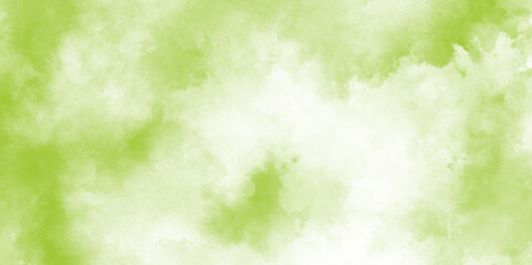 Poster - light green or white abstract watercolor pattern. olive khaki color, fresh watercolor grunge backgro