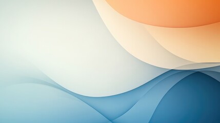 Wall Mural - Abstract wave design, soft color palette, modern background