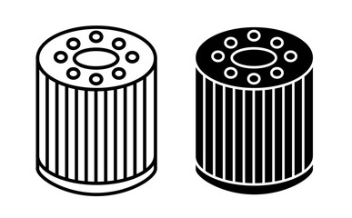 Poster - car oil filter icon vector graphics