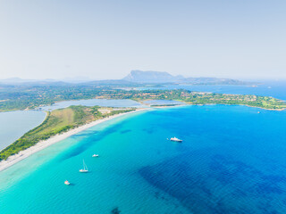 Wall Mural - drone view of the sea coast. shore and sea water. vacation and travel. summer seascape. transparent 