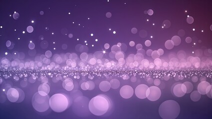 Poster - Soft sparkling bokeh background with purple hues shimmering in gentle light at dusk