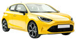 © Rawpixel.com - PNG Real hatchback eco car automobile vehicle yellow.