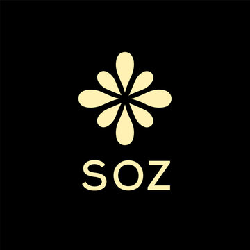 SOZ  creative minimalist letter logo.