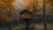 © Sawyer0 - Surrounded by nature’s embrace, the treehouse becomes a sanctuary for mindfulness and healing.