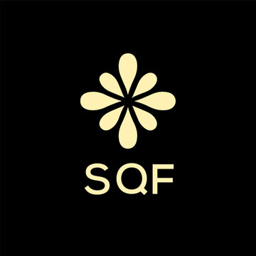 SQF creative minimalist letter logo.