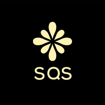 SQS creative minimalist letter logo.