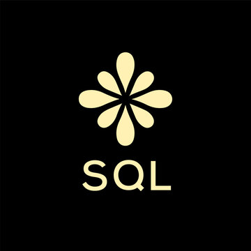 SQL creative minimalist letter logo.