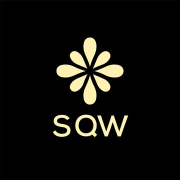 SQW creative minimalist letter logo.