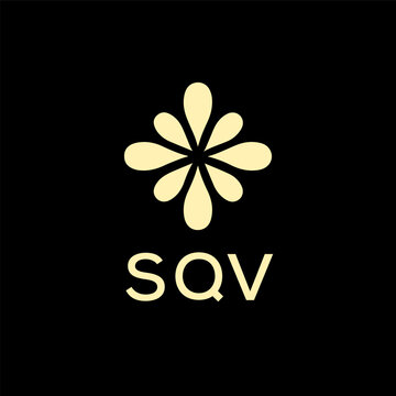 SQV creative minimalist letter logo.
