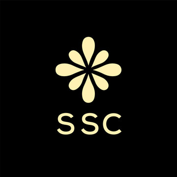 SSC creative minimalist letter logo.
