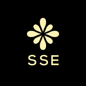 SSE creative minimalist letter logo.