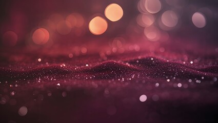 Poster - Colorful sparkling backdrop with soft waves and vibrant bokeh lights during evening hours creates a dreamy atmosphere
