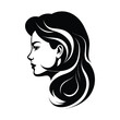 © Mr. Designer - A stylish and artistic silhouette of a girl, capturing grace and elegance in a minimalist black and white design. Perfect for fashion, beauty, logo design, branding, and artistic illustrations.