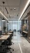© Kitta Studio - Modern Office Interior with Sleek Design and Bright Workspace