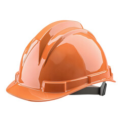 vibrant shiny orange protective construction hard hat essential for safety in hazardous work environ