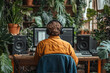 © Bohdan - Creating music in a lush green studio setting