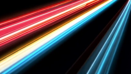 Poster - vibrant light trails in motion, creating a dynamic abstract background