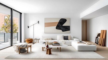 Poster - Modern, minimalist living room