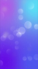 Wall Mural - vertical bokeh lights on shifting blue purple gradient 4k loop features a purple to blue shifting gr