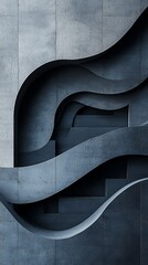 Poster - Abstract concrete wall design