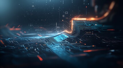 Poster - Abstract circuit board design