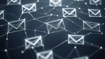 Poster - A sleek digital interface visualizing AI-powered email text analysis and automation.