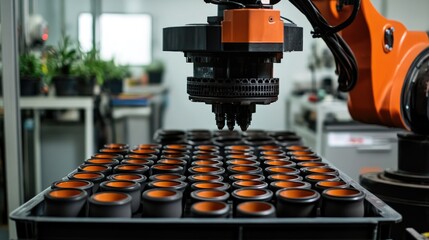 Poster - High-speed robotic sorting of ceramic components in an automated production facility.