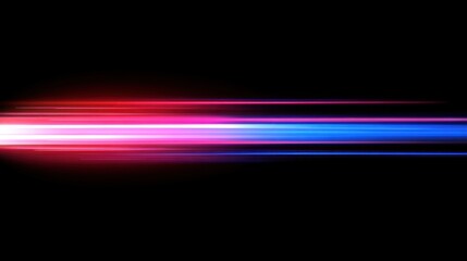 Poster - Abstract Light Streaks: A Symphony of Red, Pink, and Blue