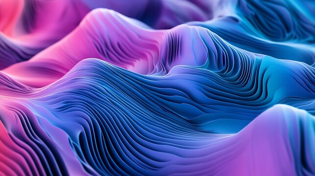 Abstract Colorful Wavy Texture.