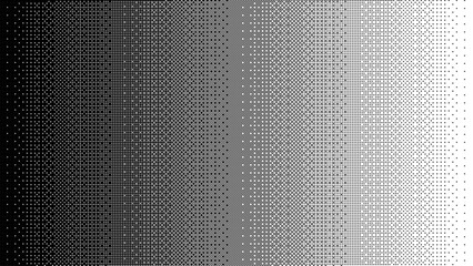 Fototapete - pixel art gradient dithering background, 8 bit retro video game style, pixel pattern, mosaic texture, halftone, vector illustration
