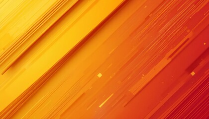 Poster - Abstract background featuring diagonal lines and gradient from yellow to red color palette