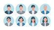 © 9bdesign - Set of business person user icons