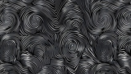 Wall Mural - abstract swirls: a monochromatic symphony of lines and curves