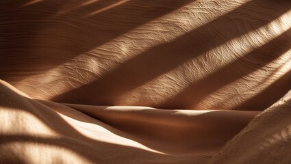 Poster - Natural light creates soft shadows on textured fabric in a serene setting during early morning hours