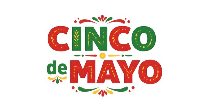 Cinco de mayo Typography Ai image