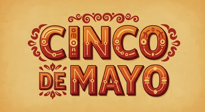 Cinco de mayo Typography Ai image