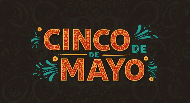 Cinco de mayo Typography Ai image
