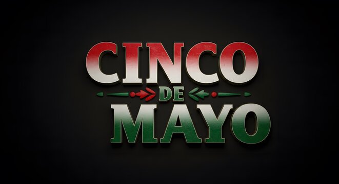 Cinco de mayo Typography Ai image