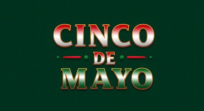 Cinco de mayo Typography Ai image
