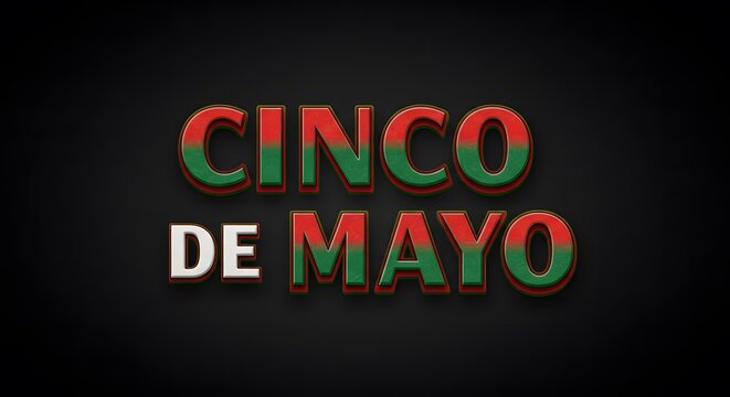 Cinco de mayo Typography Ai image