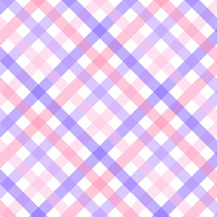 Wall Mural - colorful gingham seamless pattern.checkered tartan plaid repeat pattern in purple and pink.geometric