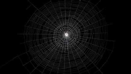 A large, intricate spiderweb