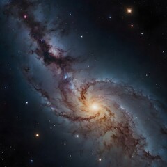 Wall Mural - space background with stars