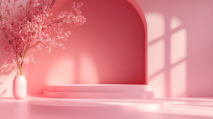 Poster - pink background