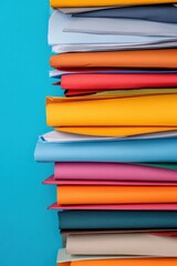 Fototapete - Chromatic Workflow Optimization Vibrant Color-Coded Document Management for Millennial Productivity and Digital-First Business Efficiency Strategies