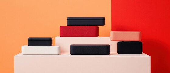 Poster - Minimalist Home Office Tech Essentials Sleek Modular Storage Solutions for Productivity and Modern Workspace Design in 4K Ultra-Realistic Styling