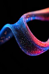Aufkleber - Quantum Connectivity Immersive Digital Wave Visualization for Next-Gen AI and Network Innovation - Futuristic Data Transformation Aesthetic