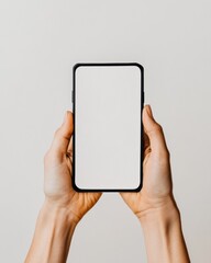 Leinwandbilder - Minimalist FinTech UI Mockup Gen Z Digital Finance Experience - Sleek Smartphone Interface for Mobile Investment Innovation and User-Centric Financial Empowerment